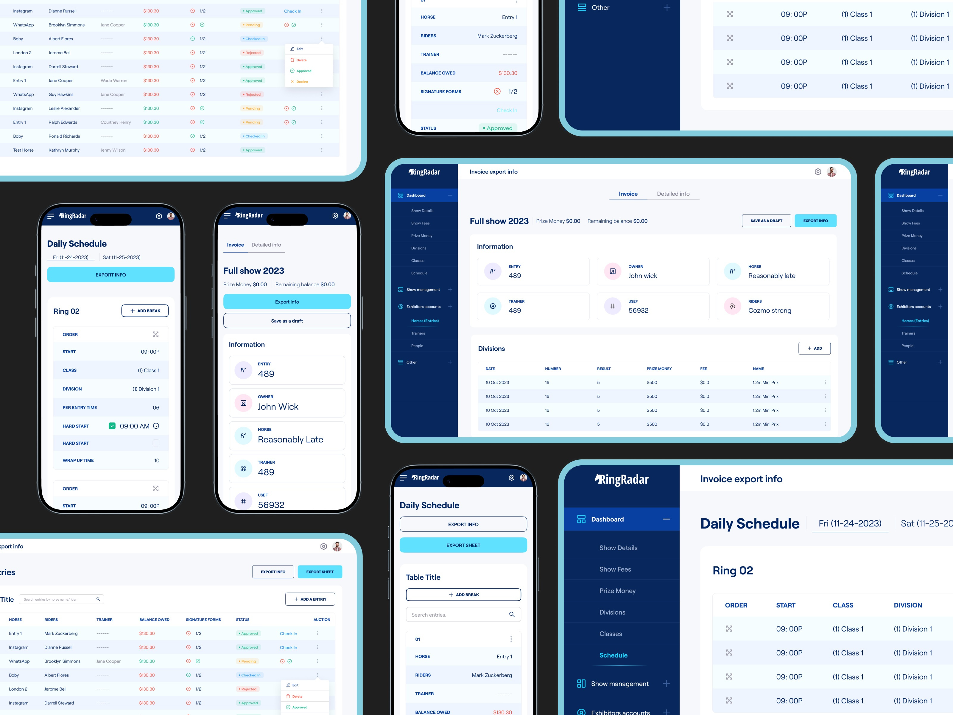 Example of Web App UI/UX Design (10 Screens)
