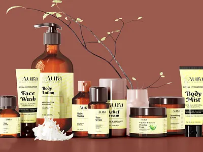 Cosmetics Labels & Branding Designs app branding cosmetics branding design graphic design illustration label design logo packaging design skincare labels typography ui ux vector
