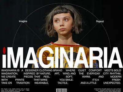 IMAGINARIA — website design project design fashion website graphic design illustration ui web design