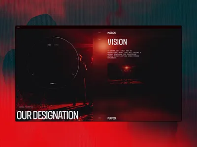 Website Production for Military Drone Unit - Darknode 3d animation defence military tech ui web design website