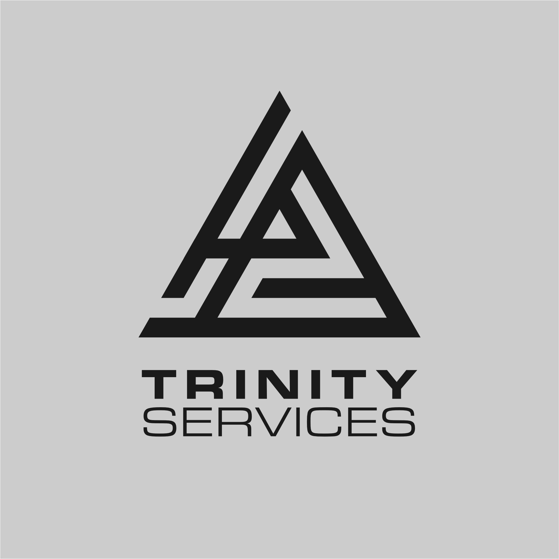 TRINITY TRIANGLES, LETTER A LOGO