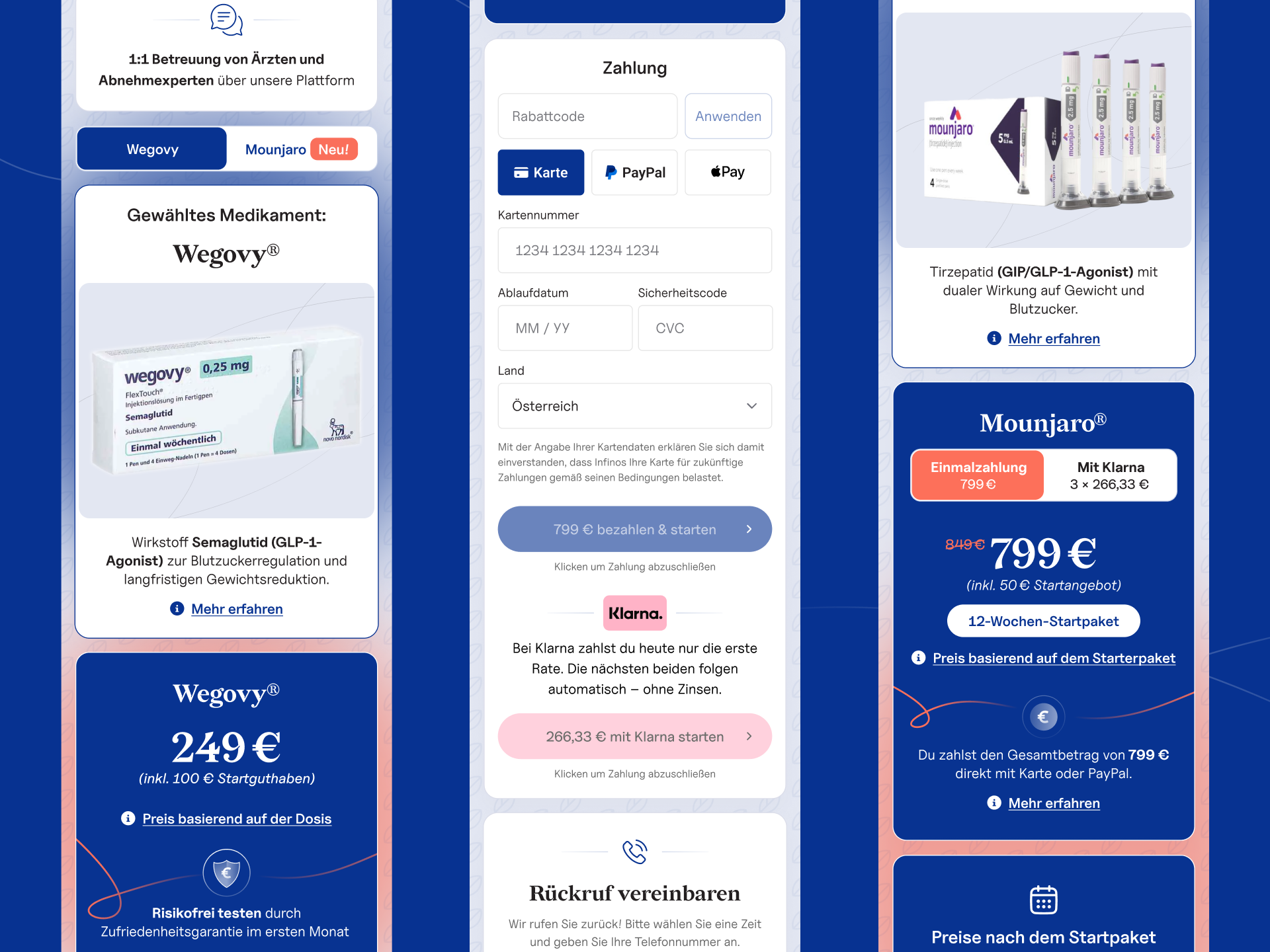 Example of App Design Concept (2 Screens)
