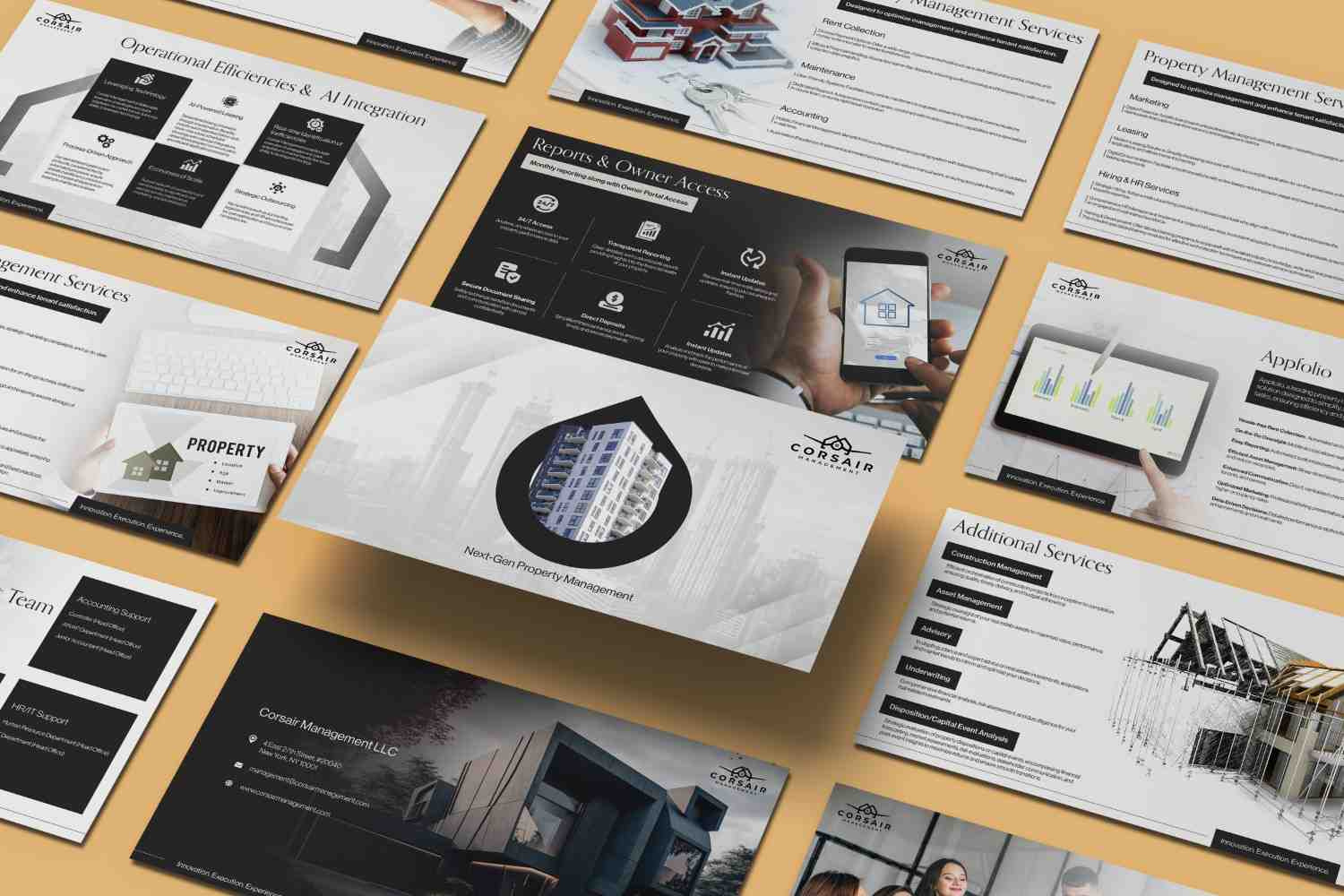 Corsair Management | Corporate Pitch Deck Presentation 3d adobe photoshop branding corporate corporate presentation creative presentation design graphic design illustration investor logo management motion graphics pitch deck pitch deck design pitch deck presentation powerpoint presentation presentation slides ui