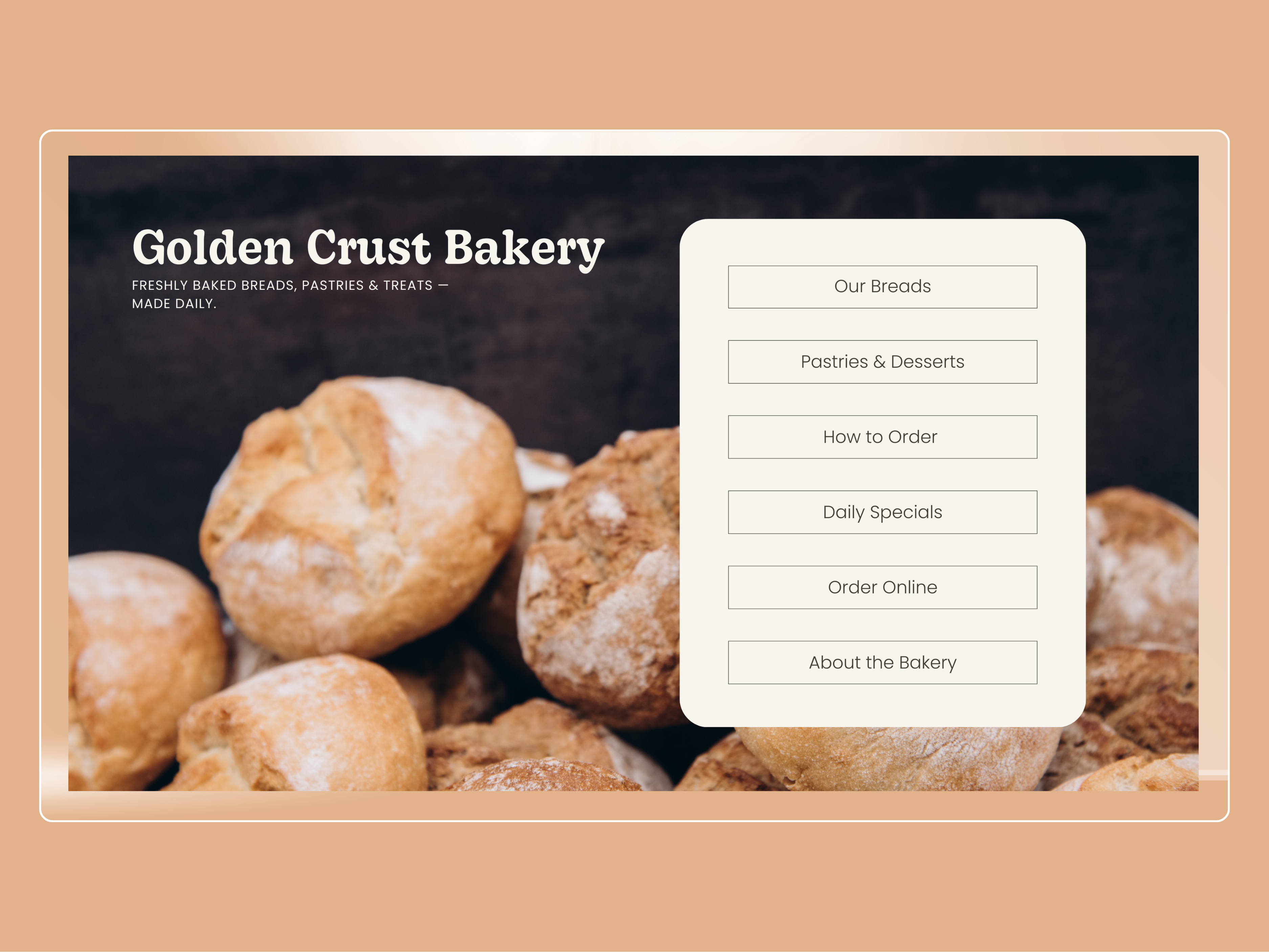 Example of Starter — Landing & One Page Website
