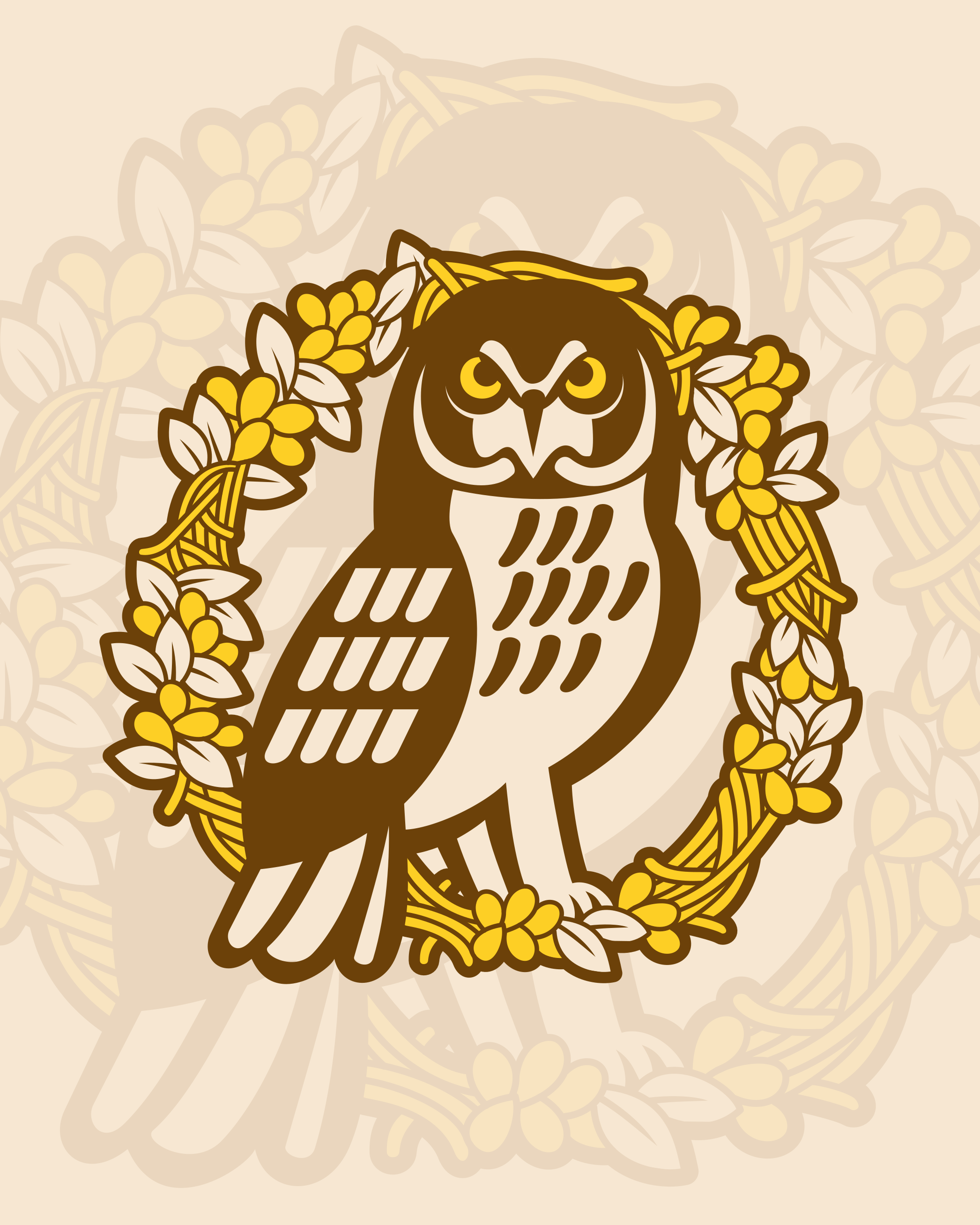 Logo Design of Pueo branding commission design freelance work graphic design logo logo design logo design branding logo designer owl owl art pueo vector vector art vector artwork