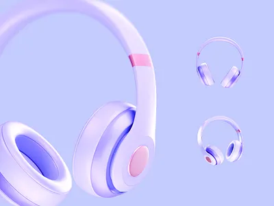Sweatcoin / Additional clay 3d assets set for App 3d 3d asset 3d branding 3d for app 3d for screen 3d headphone 3d icon 3d identity clay smooth 3d ui