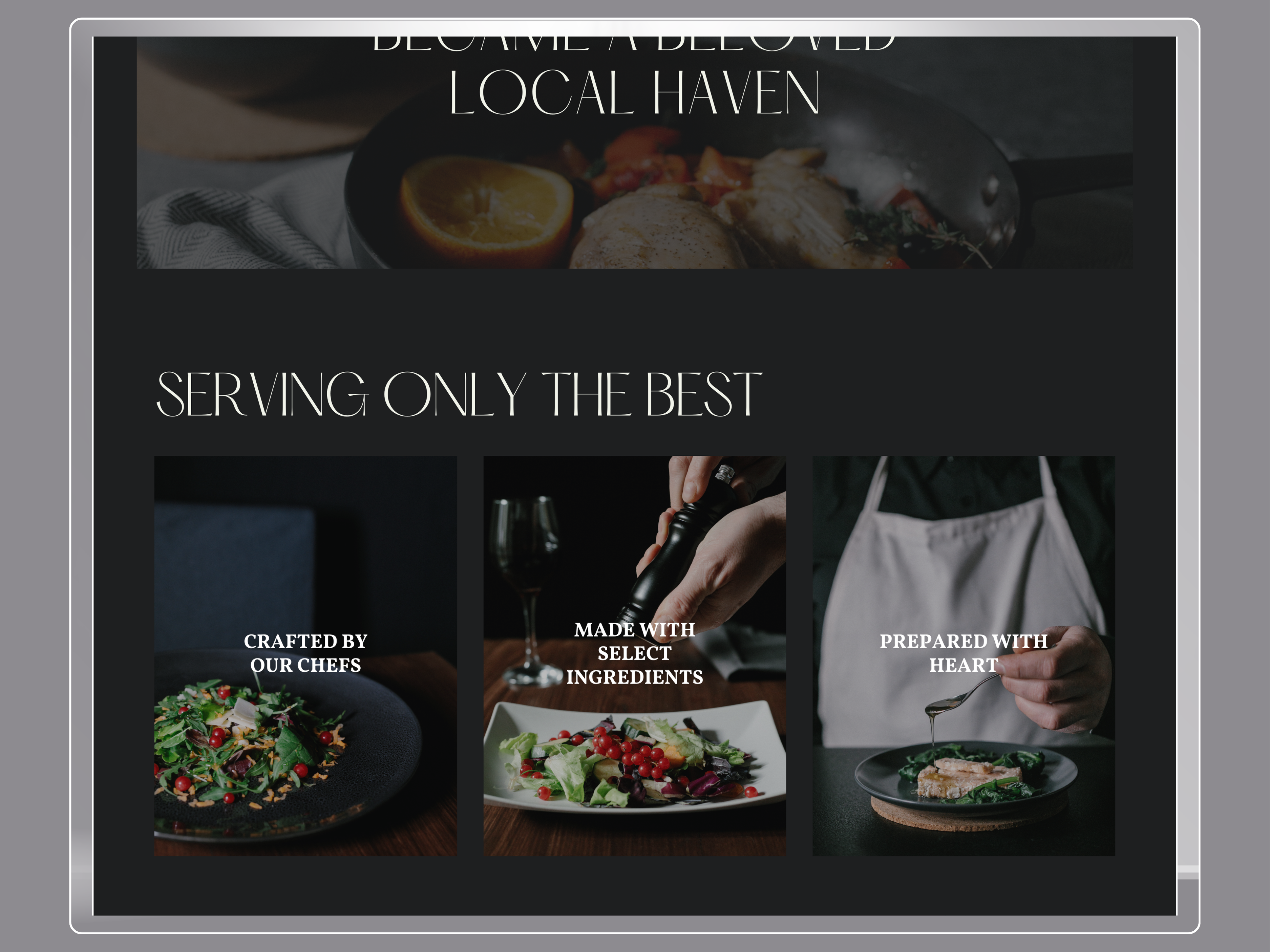 Example of Starter — Landing & One Page Website