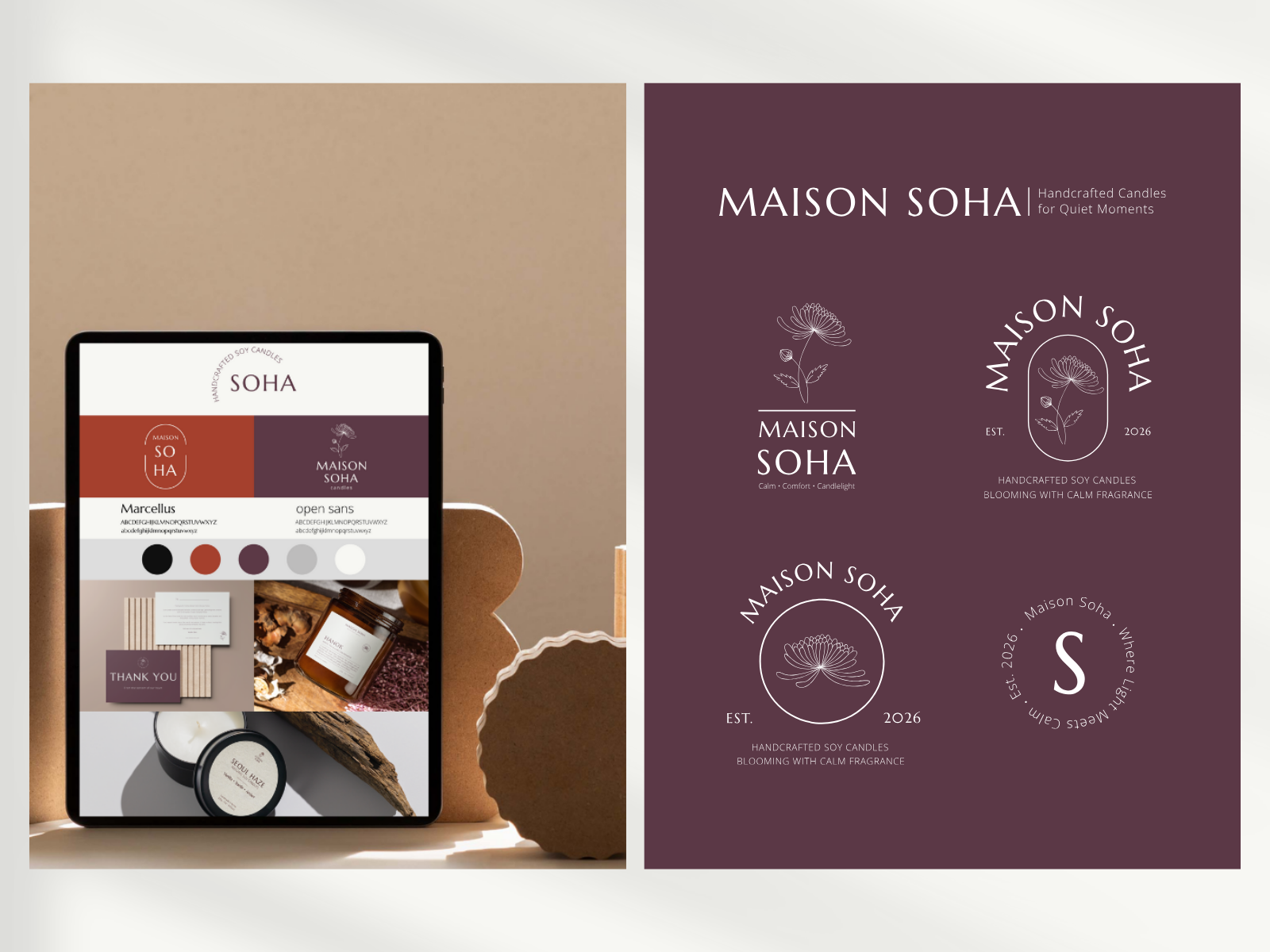 Maison Soha Candle Branding Kit