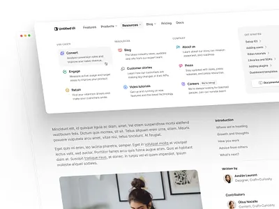 Simple nav — Untitled UI header nav mega nav meganav nav menu web design