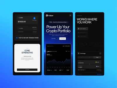 Eclipse Crypto 3d animation branding design figma graphic design illustration logo typography ui ux vector