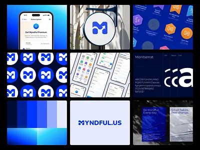 Myndful - Mental health tracking app design interface ui ux