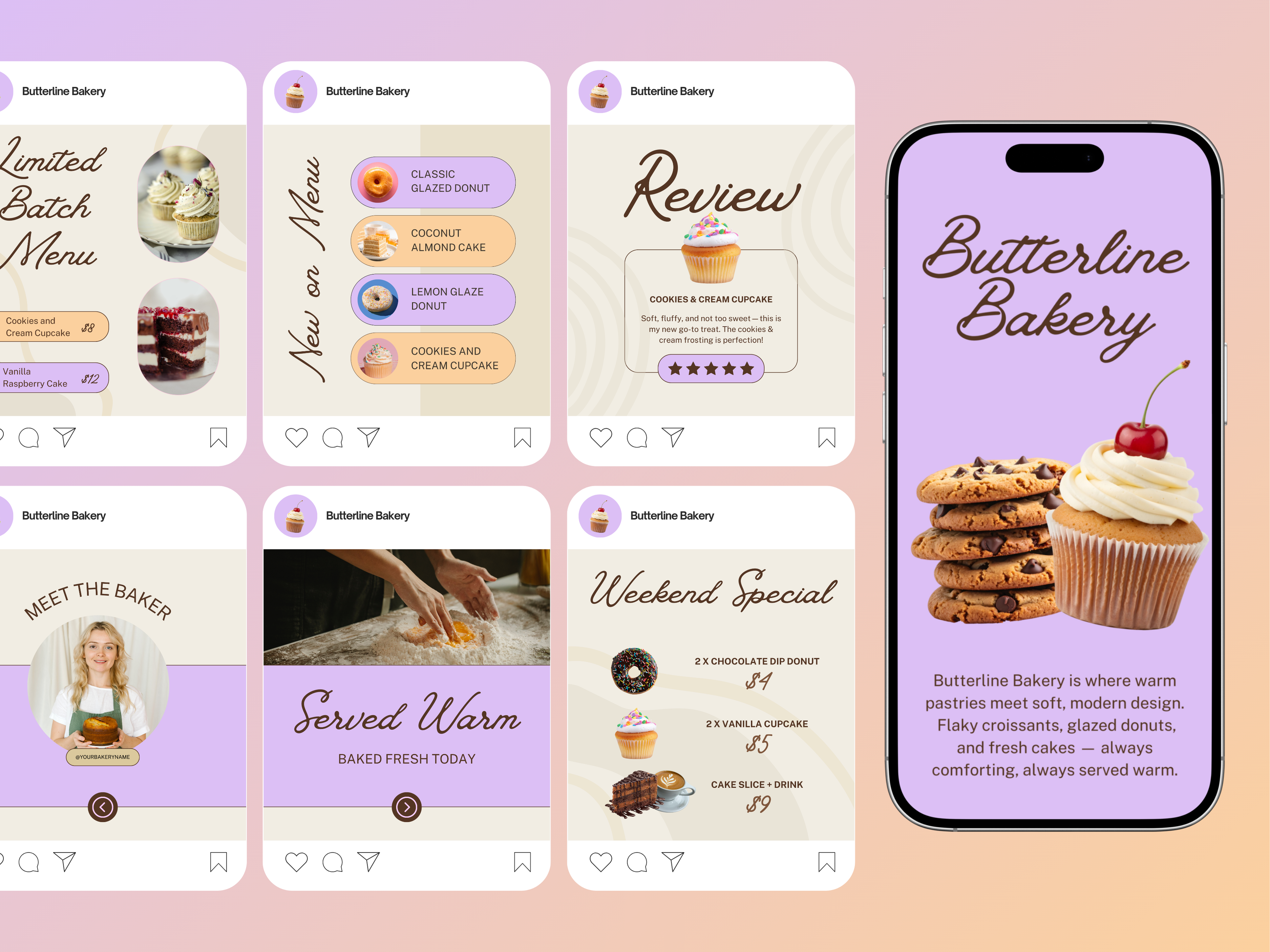 Example of Instagram Template System For Businesses