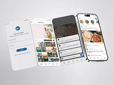 Social Media Mobile Apps Design figma mobile apps social media apps social mobile apps ui design