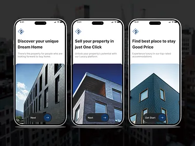 Real Estate App Onboarding design figma onboarding real estate real estate app ui ui design ux