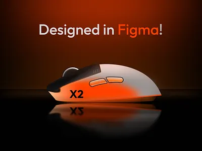 Logitech X2 Mouse — Product Visualization Designed in Figma 3d darkui designstudy digitalproduct figma gadgetdesign industrialdesign lightingdesign minimaldesign mockup productdesign productvisualization renderstyle techdesign uiux visualdesign