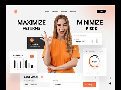 Finance Dashboard – Landing Page...