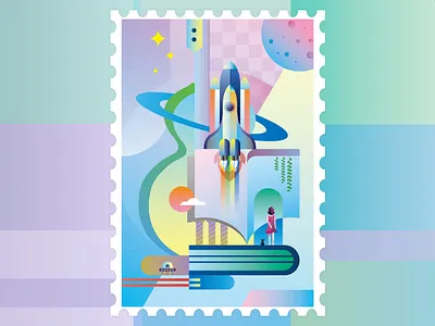 Imagine and Build the Future book future girl guitar hope illustrator planet universe