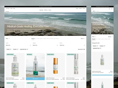 Curativa Bay: UX/UI eCommerce Redesign to Increase Conversions airy layout beauty brand identity calming colors clean design conversion ecommerce landing page minimal design modern typography modern ui natural design skincare soft aesthetic ui uidesign web design website wellness woocommerce
