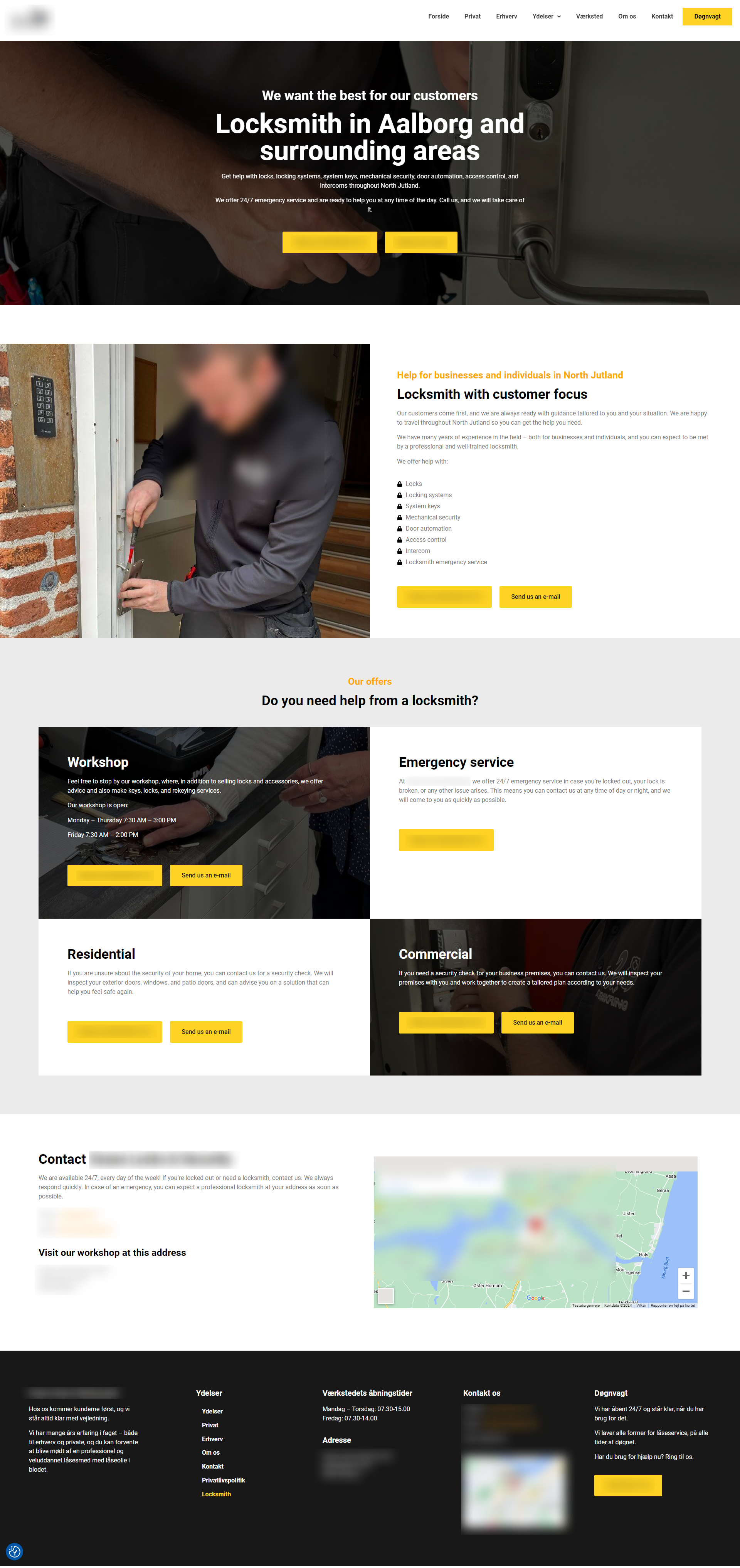 Locksmith design ui ux webdesign website website design wordpress
