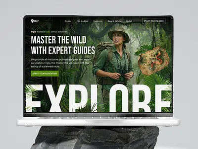 Deep - Expedition Travel Platform branding design illustration lifestyle logo travel ui ux web website wildlife