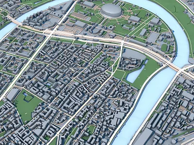 Moscow City, Russia — Real-World 3D City Model 3d 3d city 3d modeling 3d render architectural visualization architecture city environment city model cityscape digital twin environment environment art environment design game asset geospatial map terrain urban urban design visualization
