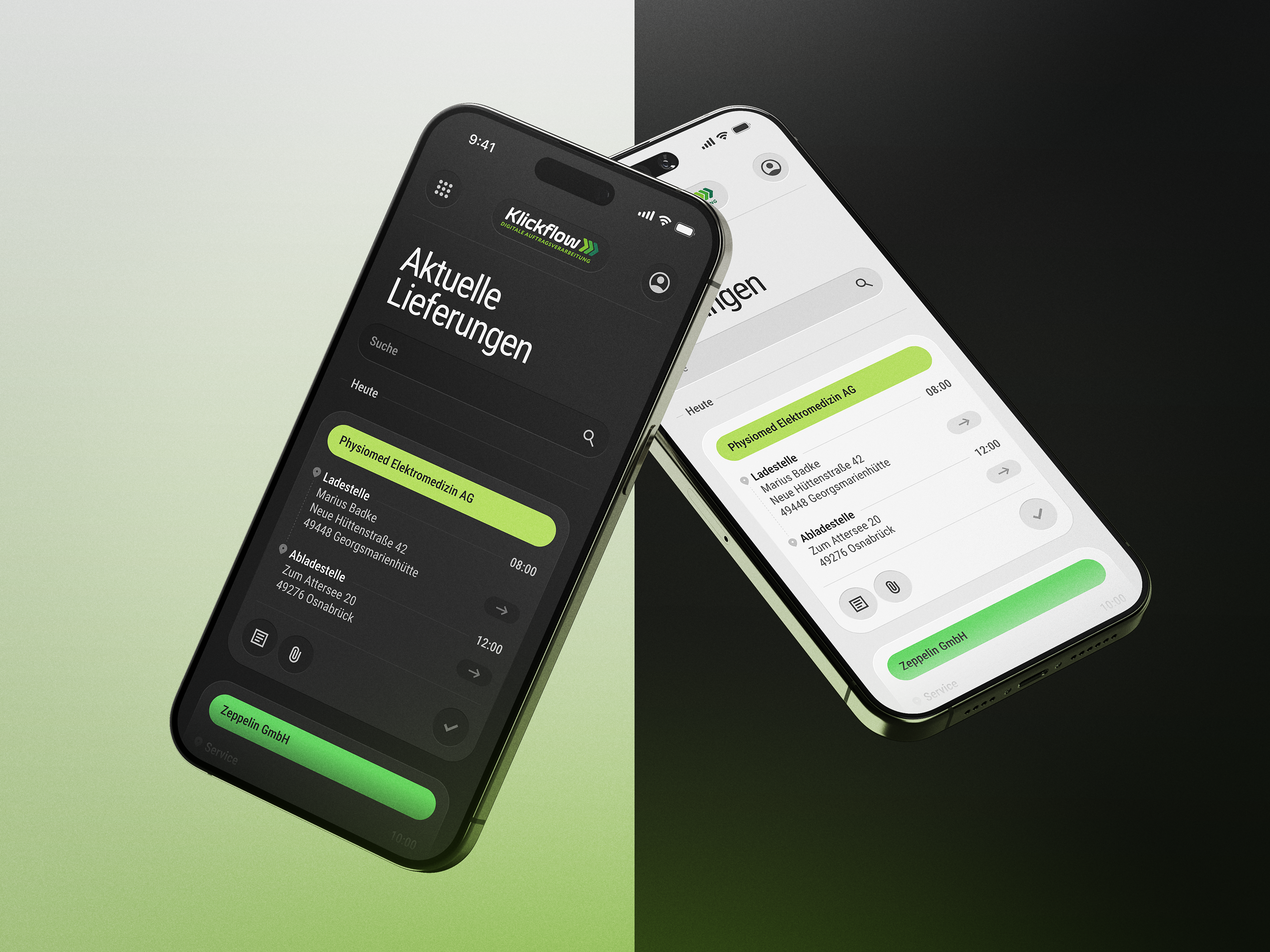 Klickflow · Driver App accessibility android app design dark mode data visualization driver app figma ios logistics mobile mobile app product design prototype pwa responsive saas ui ui design ux