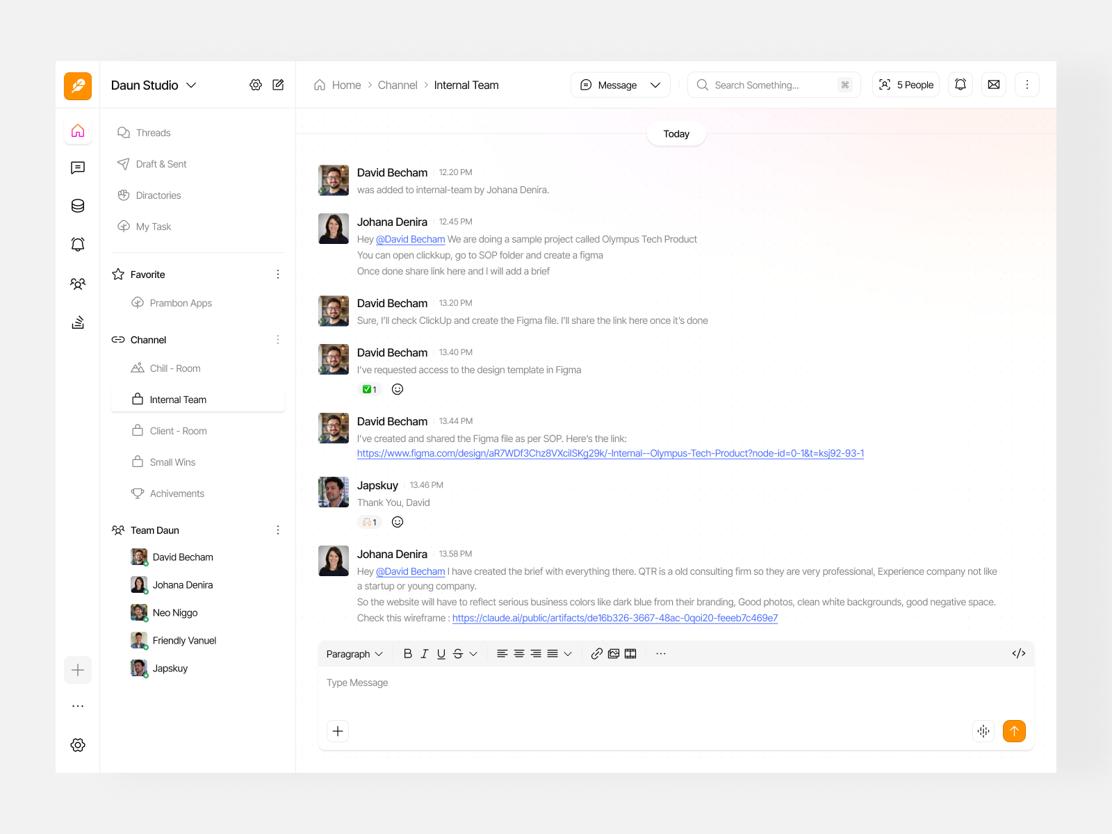 Team Collaboration - Dashboard branding clean collaboration cool dashboard design illustration lightmode logo slack team teamate ui uiux ux