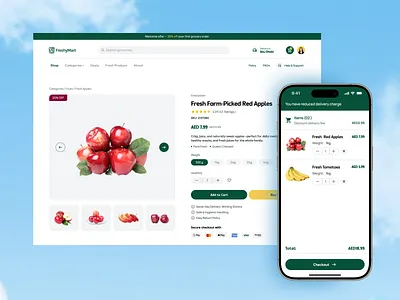 Product details page design b2b branding checkout flow custom product design inspiration ecommerce figma design grocery page minimal ui design online store product details product details page product page responsive product page retail design shopify ui ux web app website