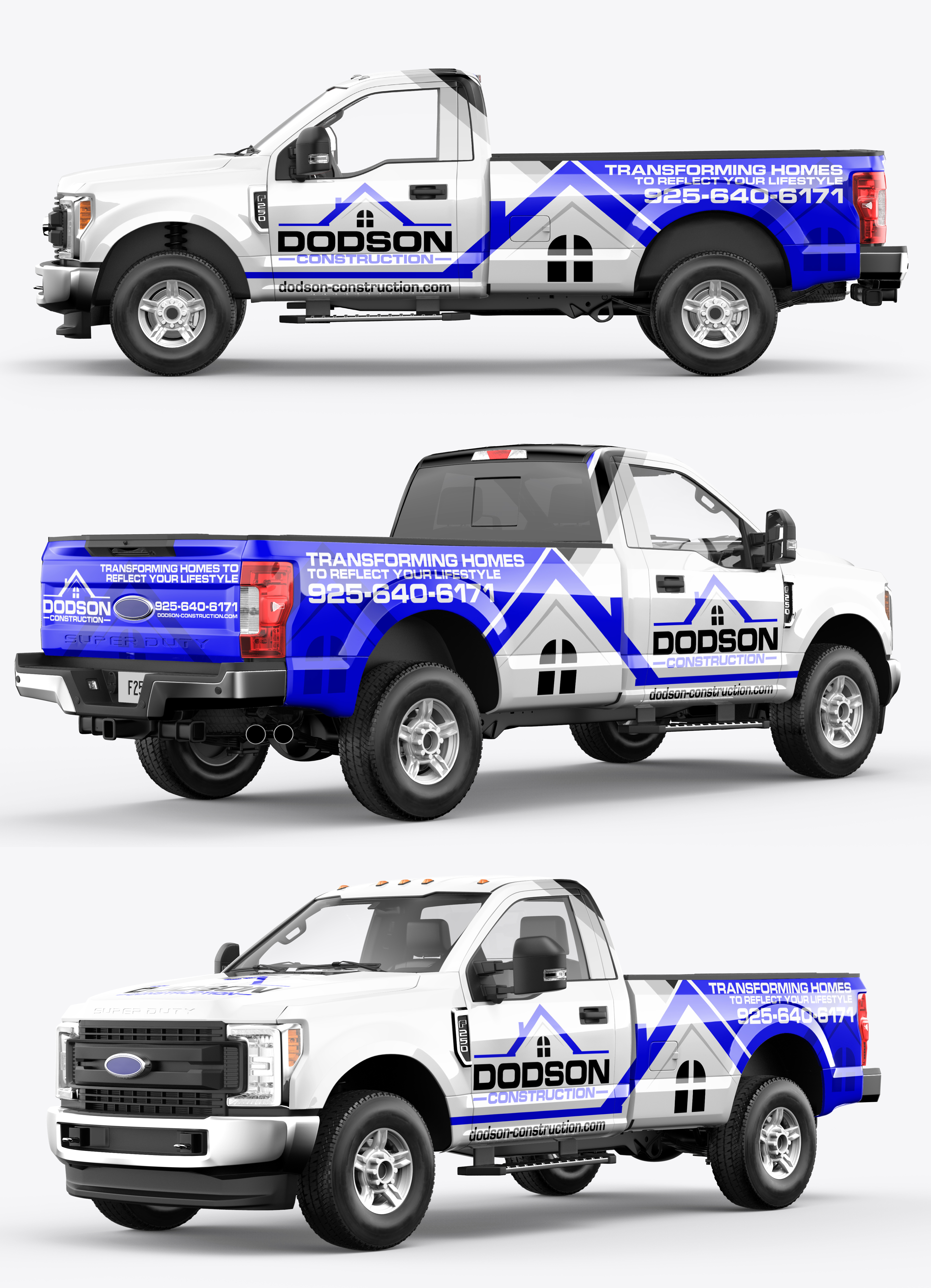 DONSON CONSTRUCTION I TRUCK WRAP branding creative wrap graphic design truck wrap