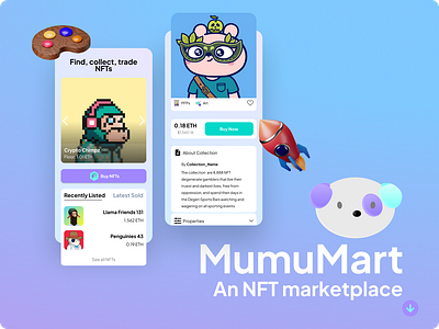 MumuMart design marketplace nft ui