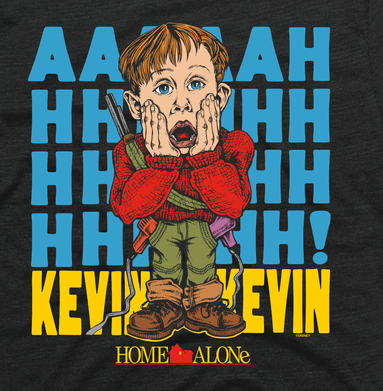 Home Alone Shirt Design graphic design illustration merchandise design t shirt design typography