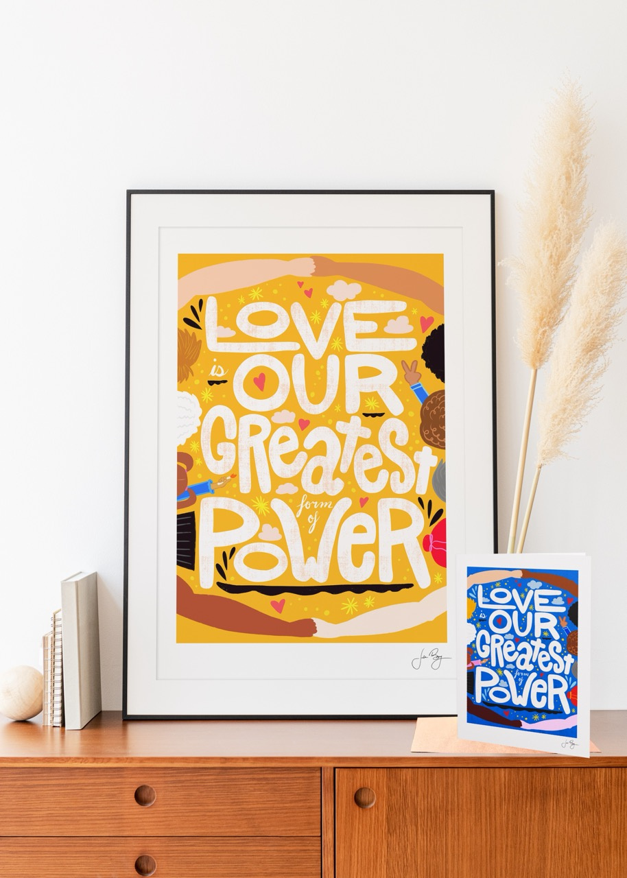 "Love is Power" Fundraiser Collection by Julia Barry