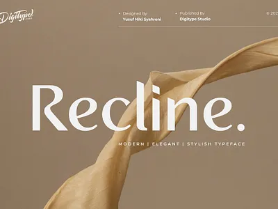 Recline Font advertising branding chic font corporate family fonts feminine font girly font italic font luxury minimalist font recline font sans serif stylish tren font