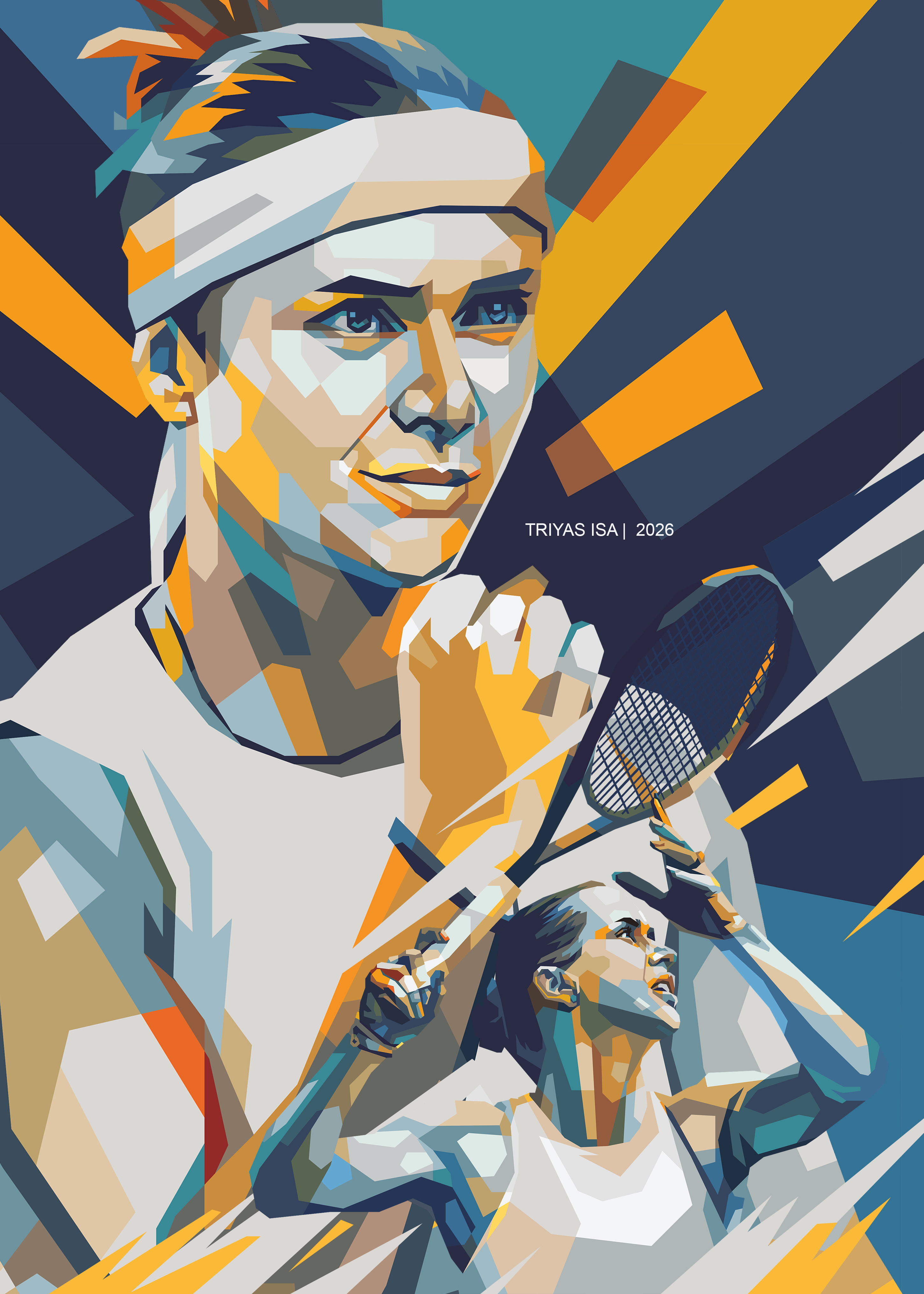 Example of Portrait Illustration In Wpap