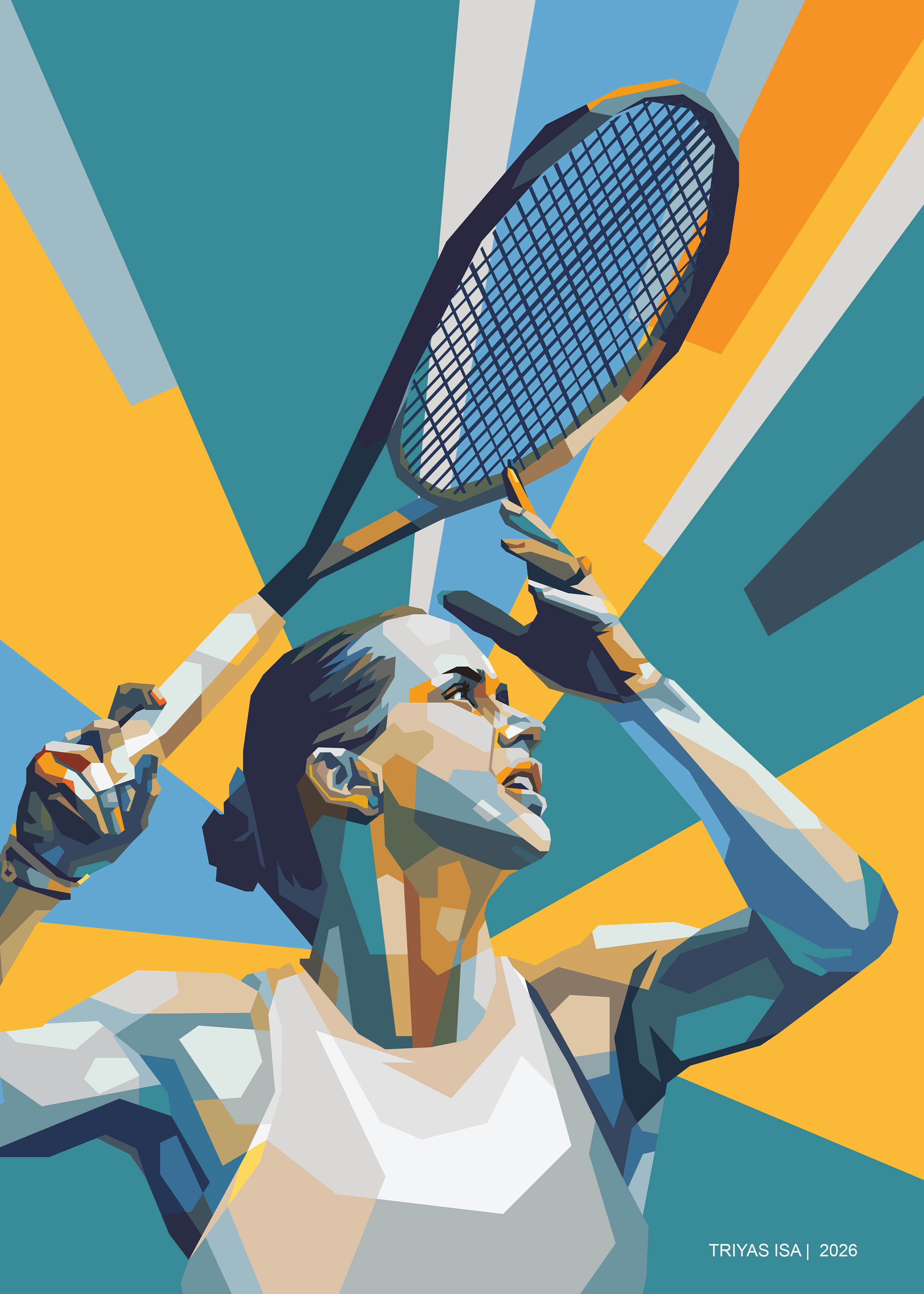 Example of Portrait Illustration In Wpap