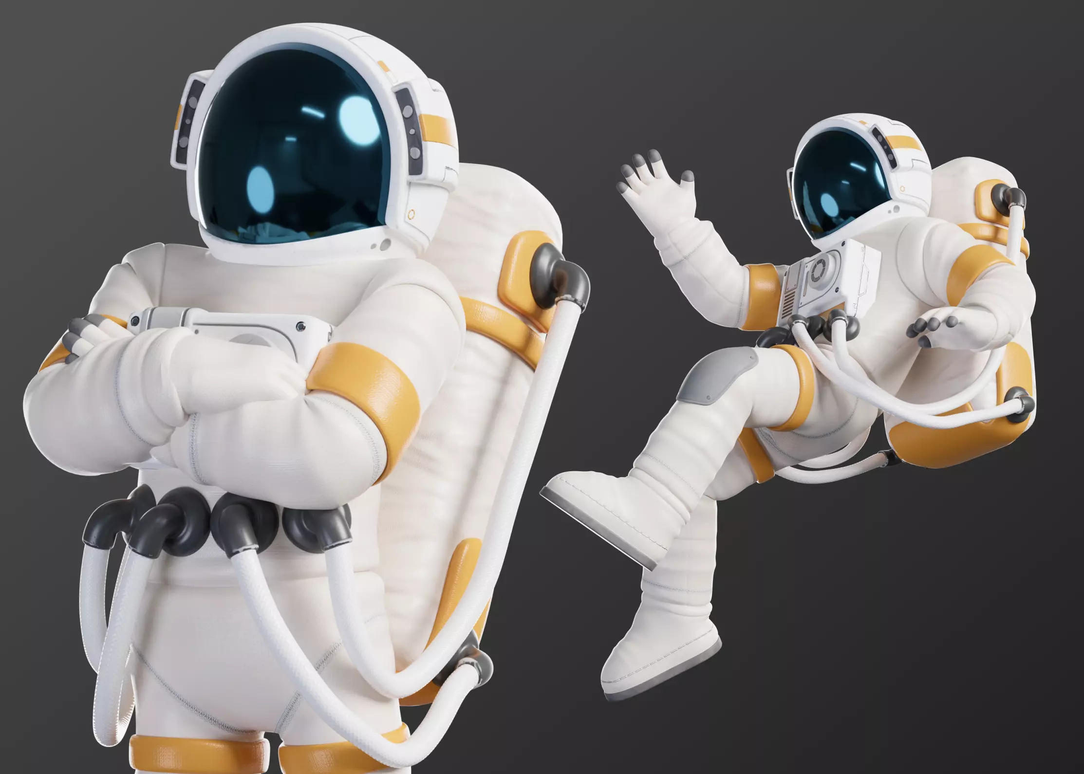 Fred Astronaut - 3D Cartoon character