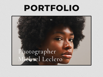 Portfolio for photographer | Landing page aesthetically design figms landing page minimal photographer portfolio ui ux
