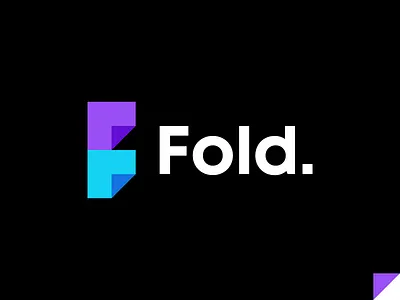 Fold, digital document management logo design: folded F letter abstract logo document documents f flip flipped fold folded paper invoices invoiving letter mark monogram logo logo design management minimalist logo modern logo notes postit post it post it saas sollutions storage
