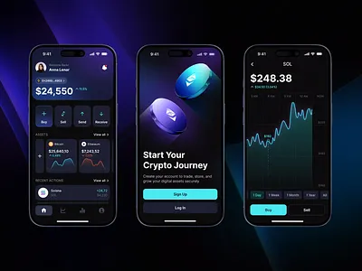 Fintech Design | Crypto Design | Trading Mobile App | Modern App android app design animation app design app interface blockchain crypto crypto app crypto currency crypto trading crypto wallet cryptocurrency digital wallet fintech ios app design mobile mobile app design mobile design mobile interface product design ui ux