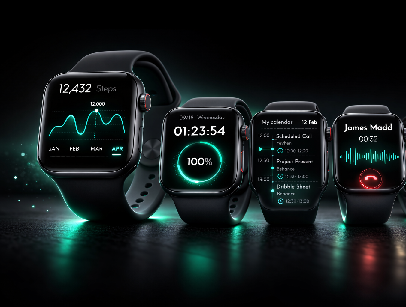 Modern Smartwatch OS Concept