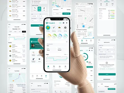 PrologELD - Comprehensive Fleet Management & ELD Solution a powerful admin dashboard braking dashboarddesign driver performance ease of use eld ensure regulatory compliance fleetmanagement logisticsapp off duty time truckingsoftware uiux
