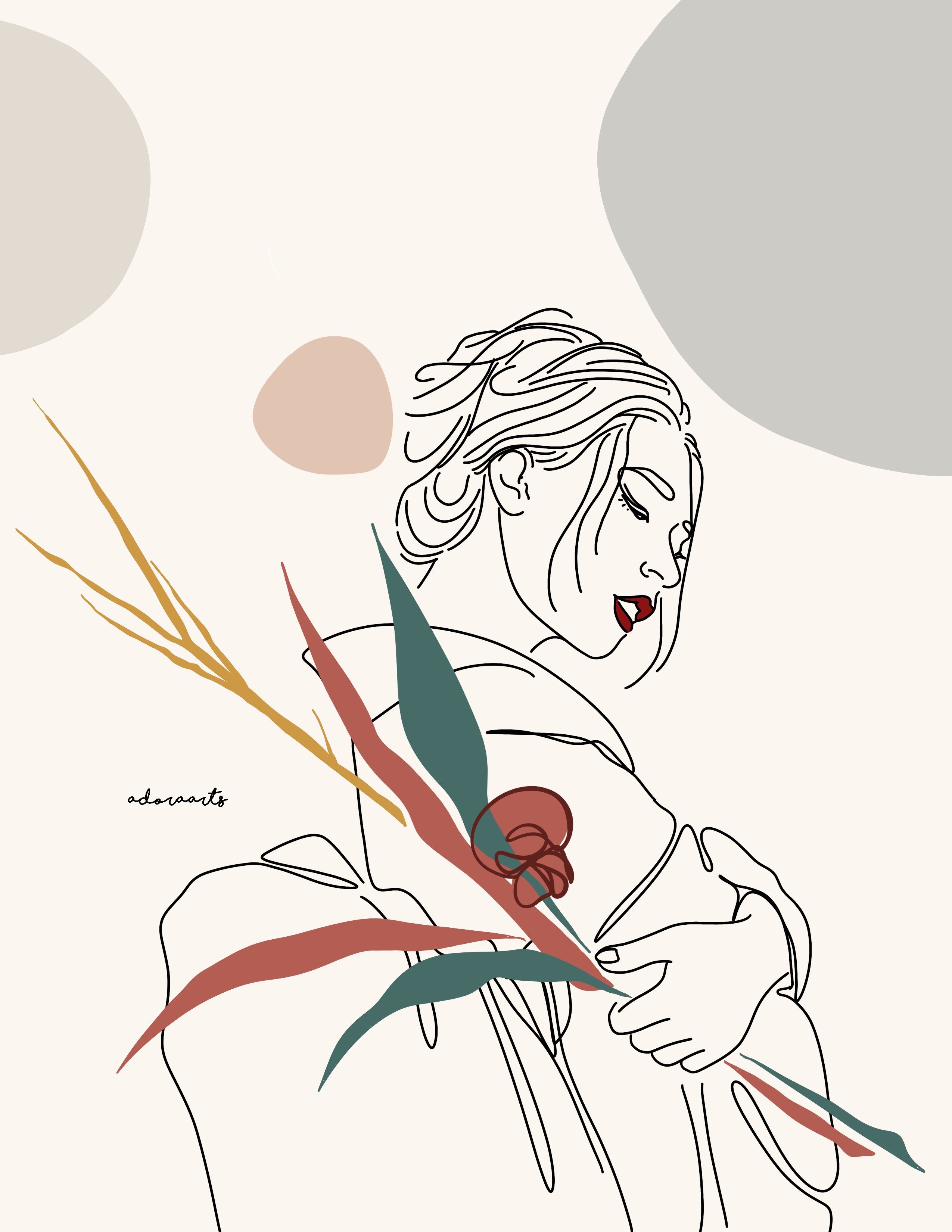 Minimalist Line Art digital art graphic design illustration line line art minimalist one line portrait vector