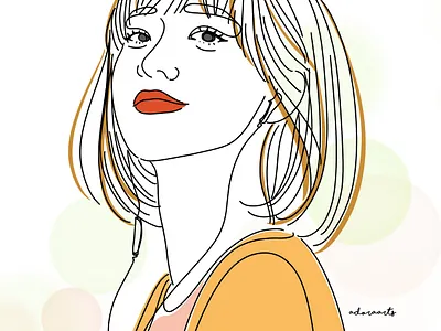 Minimalist Line Art Portrait design digital art illustration line line art minimalist one line portrait vector