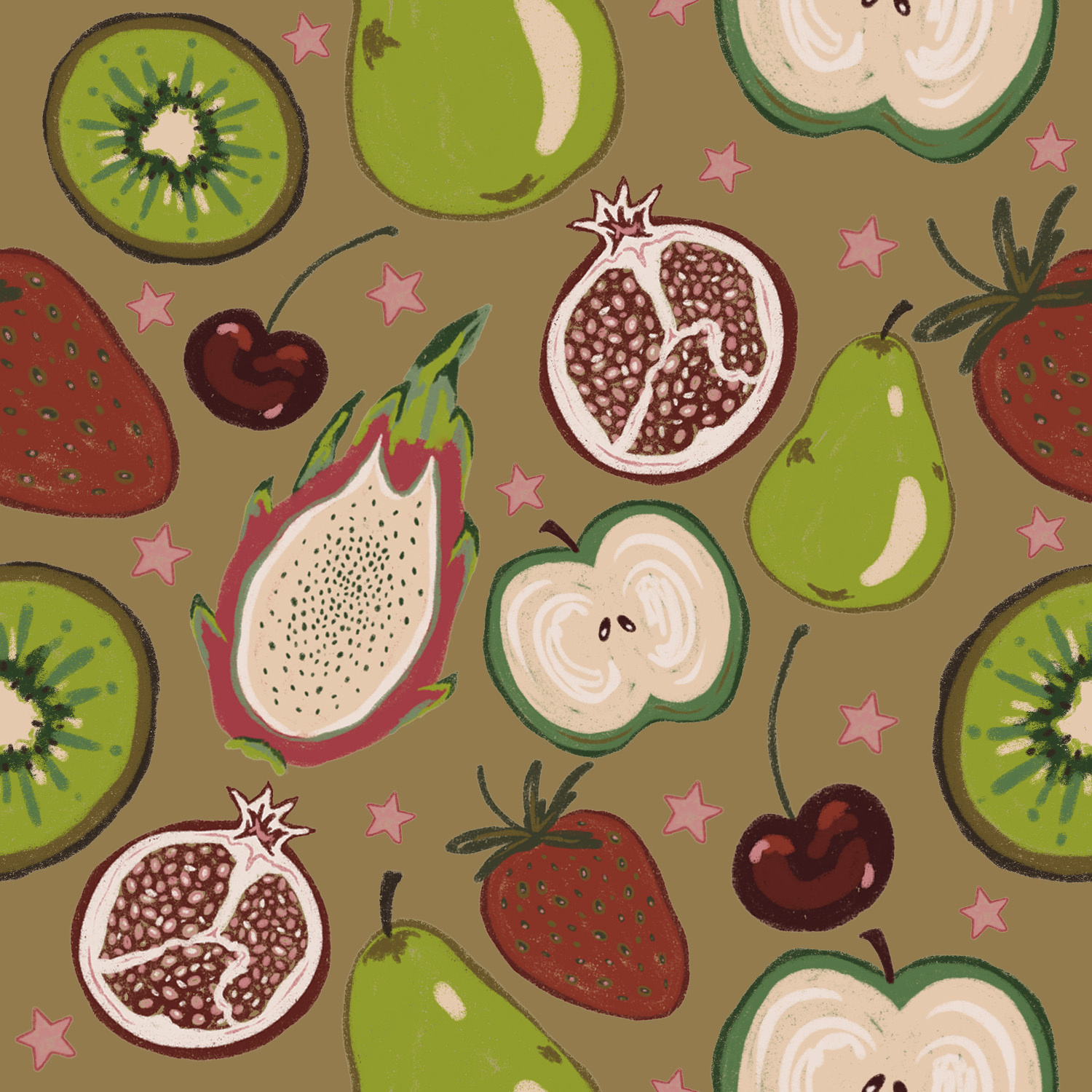 Art Licensing: Fruit Pattern art licensing digital illustration procreate surface design
