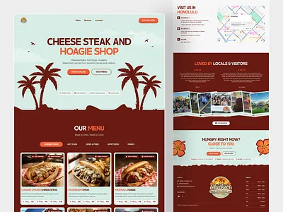 Hawaii Food Truck Website Design beach food branding food truck website food ui food website hawaii restaurant honolulu interface landing page local business mobile responsive online ordering restaurant website street food takeout website trending ui web design website design wingly