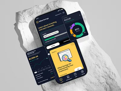 AI Fintech Investing & Literacy ai assistant ai in finance ai ux dashboard design data visualization edtech financial literacy fintech gamification investing app investment education nonprofit fintech onboarding flow personal finance portfolio dashboard product design student investing ui design ux design youth finance