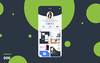 User Profile app branding design graphic design illustration logo typography ui ux vector