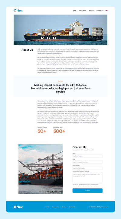 About us page design for Ortex about company vision and mission about us design page about us page about us website design page design design ops design system logo minimal ortex ui uiux uiuxdesigner user centered design user interface designer user interface expert ux uxui website