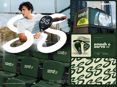 SMASH AND SERVE padel club. branddesign brandidentity branding brandstrategy creativestudio designproject graphic design graphicdesign logo logodesign modernbranding padelclub padelcommunity padellife smashandserve sportsbranding sportsdesign visualbranding