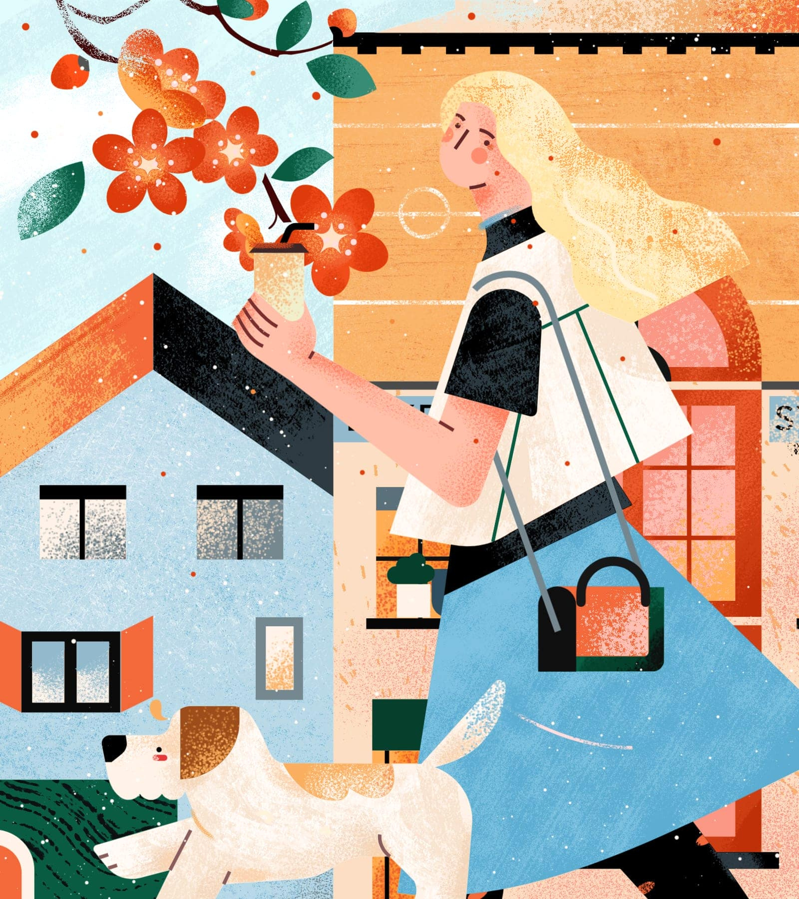 小园素作品：光阴好① design flat graphic design illustration vector